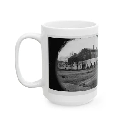 Washington, D.C. The Old Capitol Prison, 1st And A Streets Ne (U.S. Civil War) White Coffee Mug - Go Mug Yourself