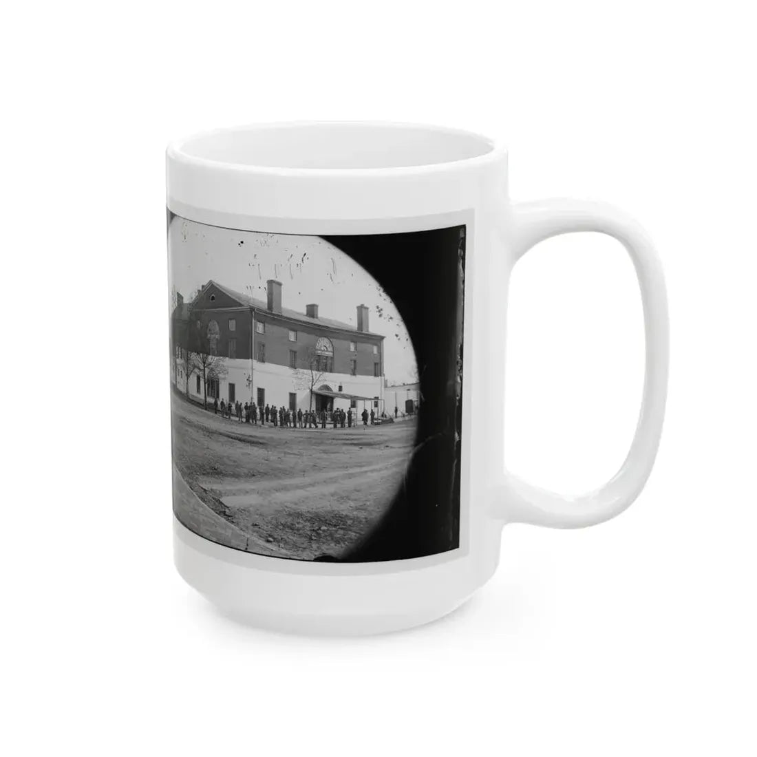 Washington, D.C. The Old Capitol Prison, 1st And A Streets Ne (U.S. Civil War) White Coffee Mug - Go Mug Yourself