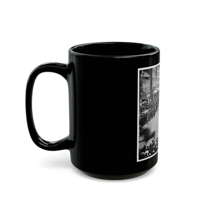 Washington, D.C. Units Of 20th Army Corps, Army Of Georgia, Passing On Pennsylvania Avenue Near The Treasury (U.S. Civil War) Black Coffee Mug - Go Mug Yourself