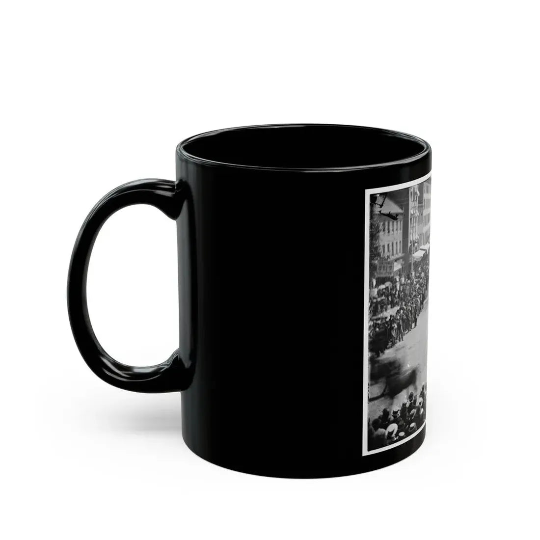 Washington, D.C. Units Of 20th Army Corps, Army Of Georgia, Passing On Pennsylvania Avenue Near The Treasury (U.S. Civil War) Black Coffee Mug - Go Mug Yourself
