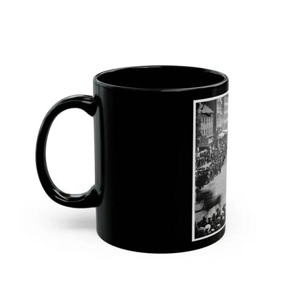Washington, D.C. Units Of 20th Army Corps, Army Of Georgia, Passing On Pennsylvania Avenue Near The Treasury (U.S. Civil War) Black Coffee Mug - Go Mug Yourself