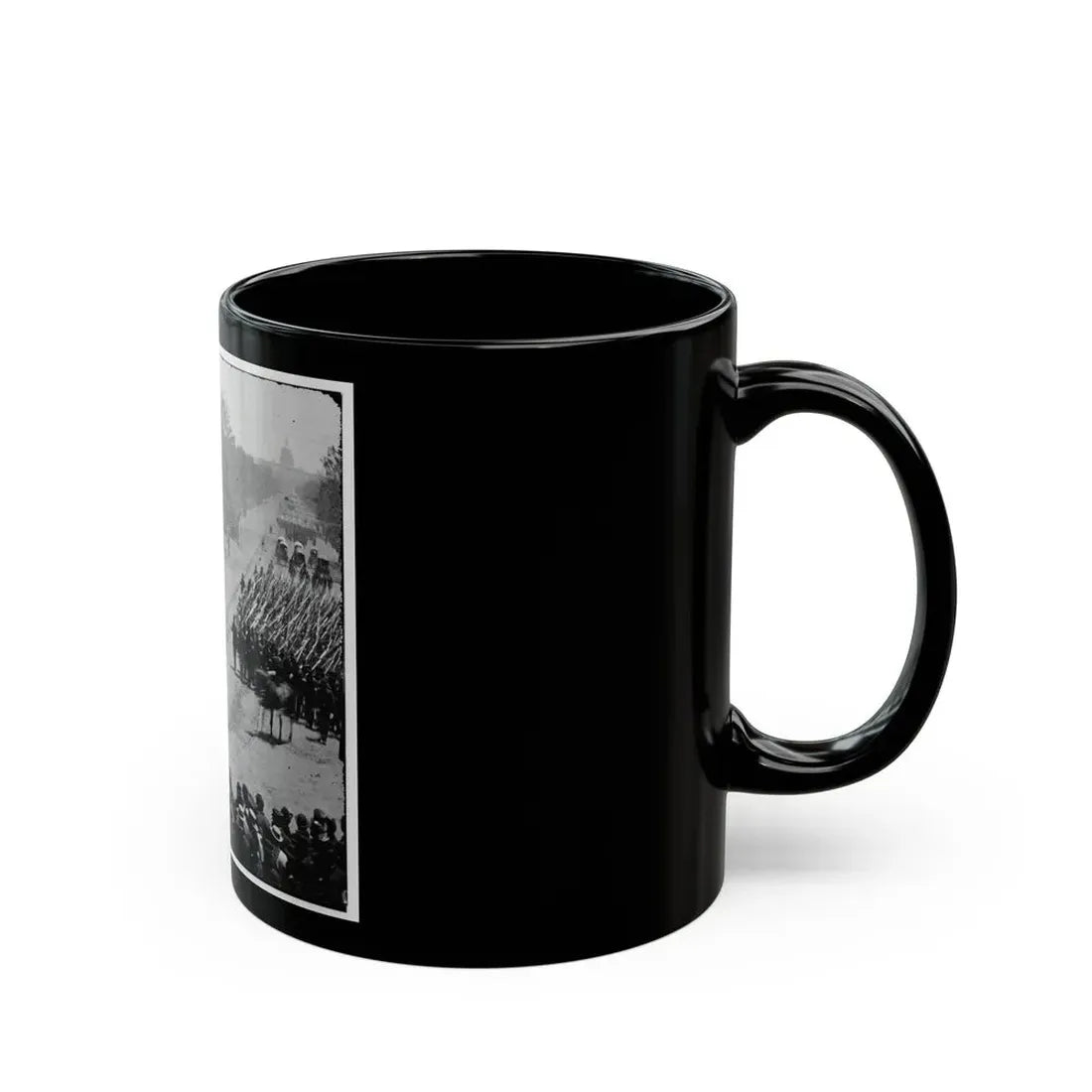 Washington, D.C. Units Of 20th Army Corps, Army Of Georgia, Passing On Pennsylvania Avenue Near The Treasury (U.S. Civil War) Black Coffee Mug - Go Mug Yourself