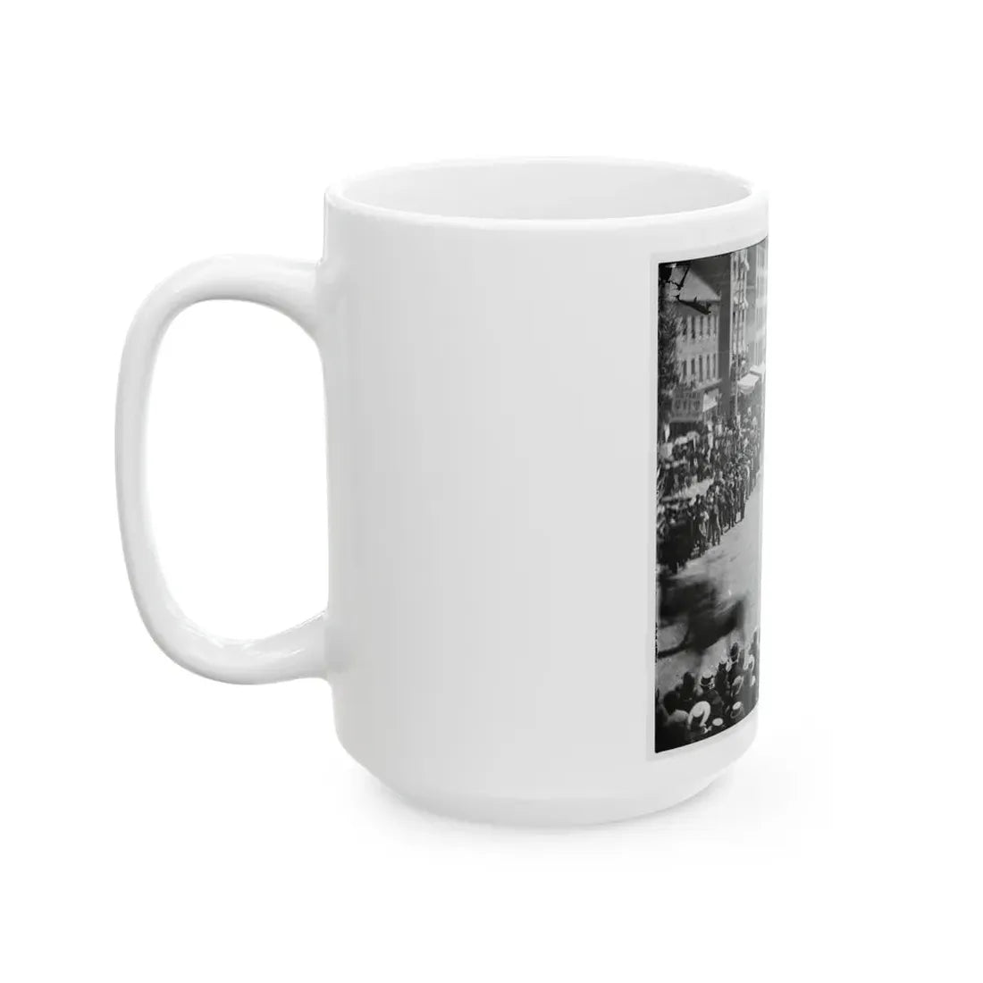 Washington, D.C. Units Of 20th Army Corps, Army Of Georgia, Passing On Pennsylvania Avenue Near The Treasury (U.S. Civil War) White Coffee Mug - Go Mug Yourself