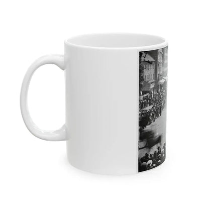 Washington, D.C. Units Of 20th Army Corps, Army Of Georgia, Passing On Pennsylvania Avenue Near The Treasury (U.S. Civil War) White Coffee Mug - Go Mug Yourself