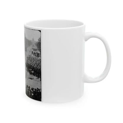 Washington, D.C. Units Of 20th Army Corps, Army Of Georgia, Passing On Pennsylvania Avenue Near The Treasury (U.S. Civil War) White Coffee Mug - Go Mug Yourself