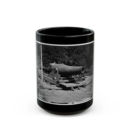 Washington, D.C., Vicinity. 15-In. Gun And Mounting (U.S. Civil War) Black Coffee Mug 15oz - Go Mug Yourself
