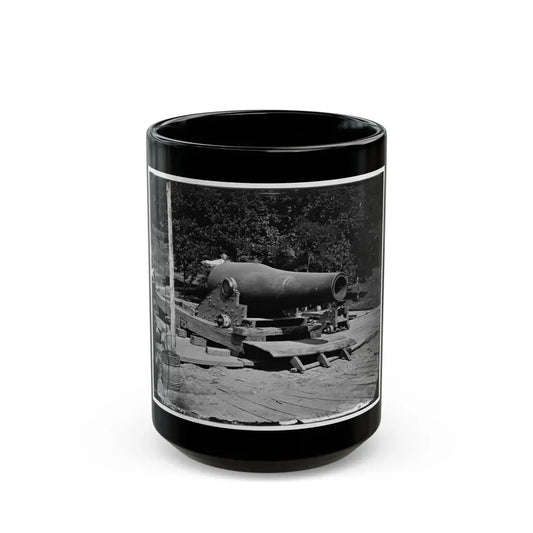 Washington, D.C., Vicinity. 15-In. Gun And Mounting (U.S. Civil War) Black Coffee Mug 15oz - Go Mug Yourself
