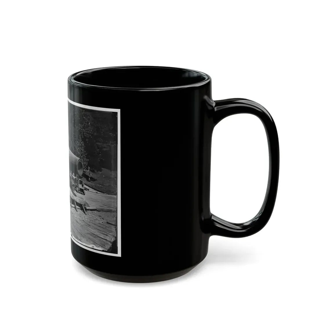 Washington, D.C., Vicinity. 15-In. Gun And Mounting (U.S. Civil War) Black Coffee Mug - Go Mug Yourself