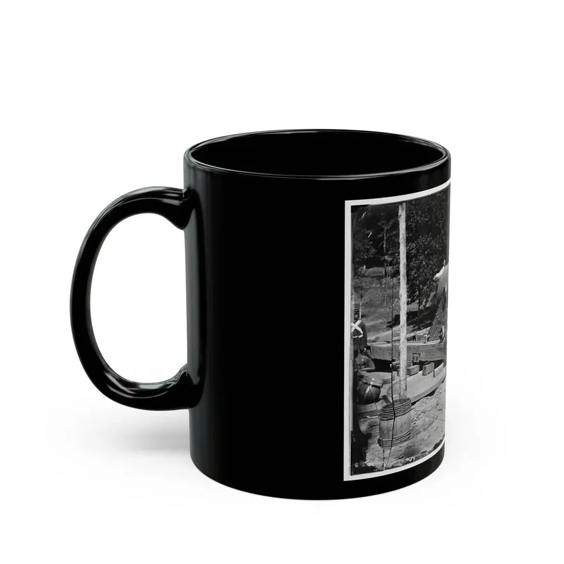 Washington, D.C., Vicinity. 15-In. Gun And Mounting (U.S. Civil War) Black Coffee Mug - Go Mug Yourself