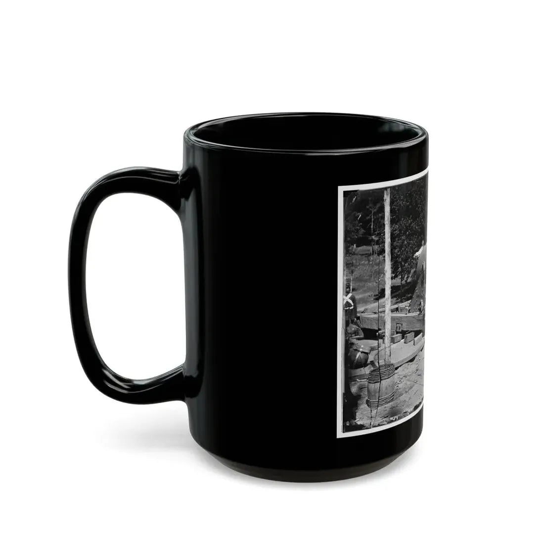Washington, D.C., Vicinity. 15-In. Gun And Mounting (U.S. Civil War) Black Coffee Mug - Go Mug Yourself