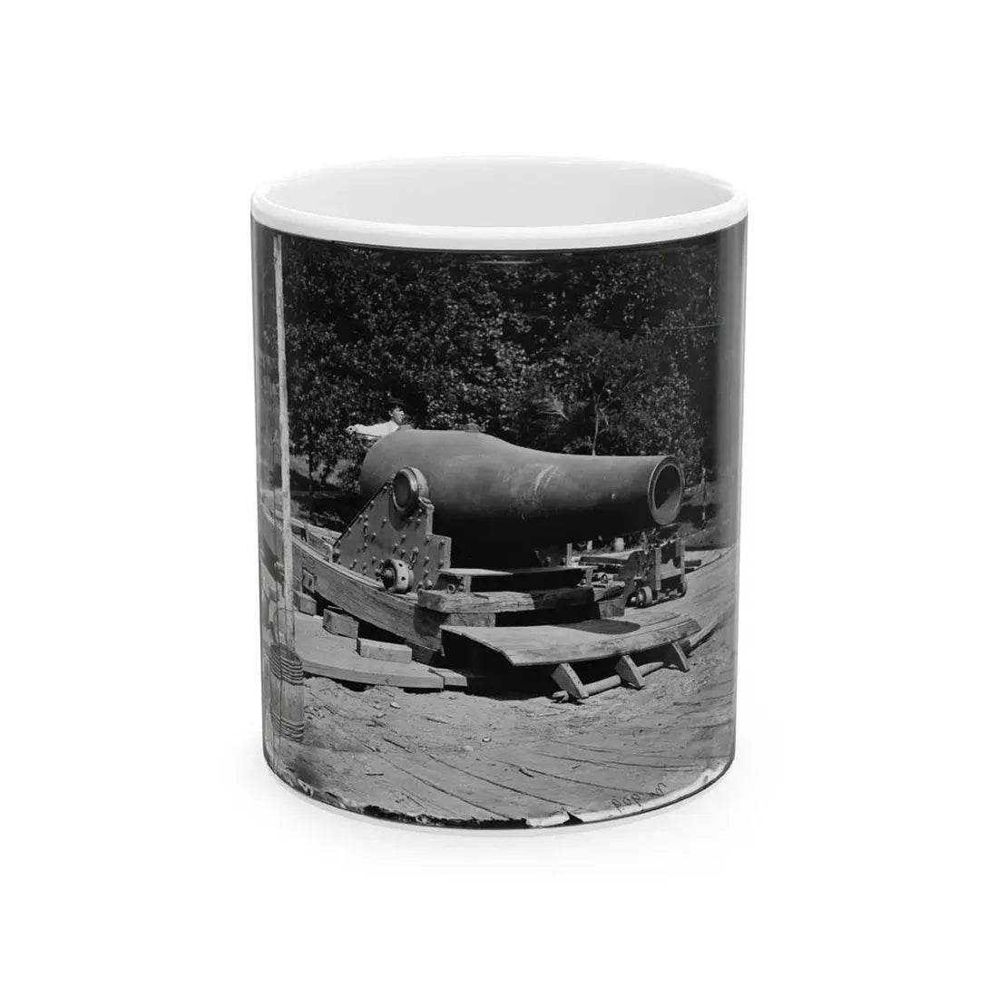 Washington, D.C., Vicinity. 15-In. Gun And Mounting (U.S. Civil War) White Coffee Mug 11oz - Go Mug Yourself