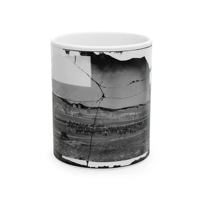 Washington, D.C., Vicinity. 17th New York Battery, With Horses Harnessed To Guns (U.S. Civil War) White Coffee Mug 11oz - Go Mug Yourself