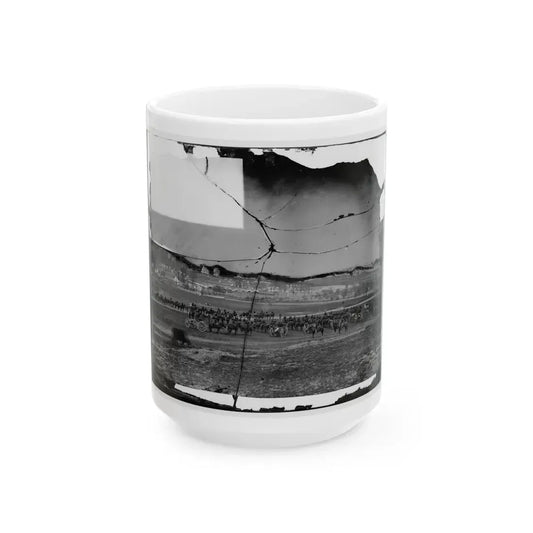 Washington, D.C., Vicinity. 17th New York Battery, With Horses Harnessed To Guns (U.S. Civil War) White Coffee Mug 15oz - Go Mug Yourself
