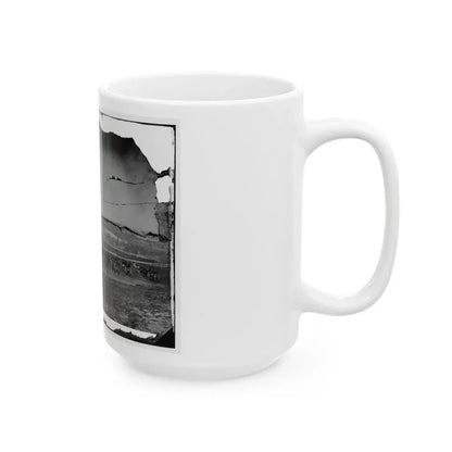 Washington, D.C., Vicinity. 17th New York Battery, With Horses Harnessed To Guns (U.S. Civil War) White Coffee Mug - Go Mug Yourself