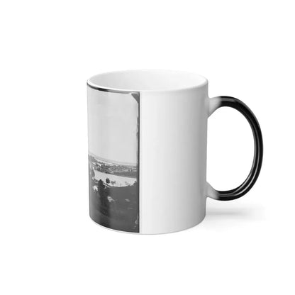 Washington, D.C. View From Georgetown Heights, With Aqueduct Bridge and Mason's Island (U.S. Civil War) Color Changing Coffee Mug 11oz - Go Mug Yourself
