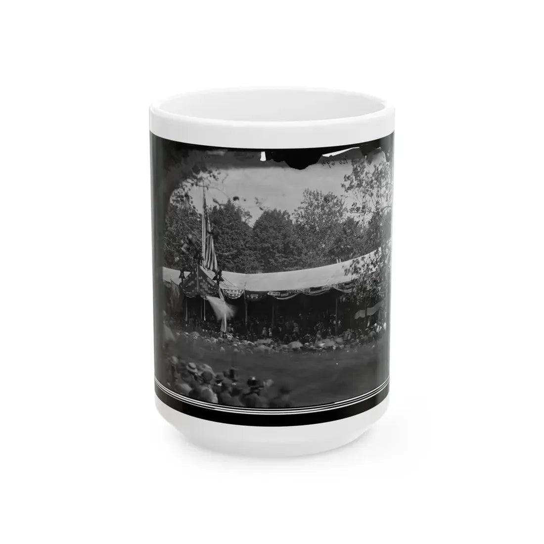 Washington, D.C. View In Front Of Presidential Reviewing Stand (U.S. Civil War) White Coffee Mug 15oz - Go Mug Yourself