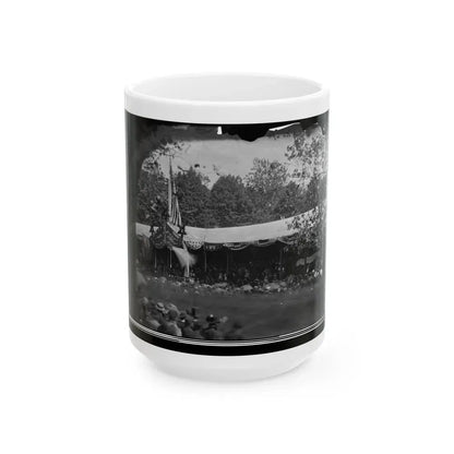 Washington, D.C. View In Front Of Presidential Reviewing Stand (U.S. Civil War) White Coffee Mug 15oz - Go Mug Yourself