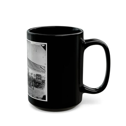 Washington, D.C. Workmen In Front Of The Ambulance Shop (U.S. Civil War) Black Coffee Mug - Go Mug Yourself