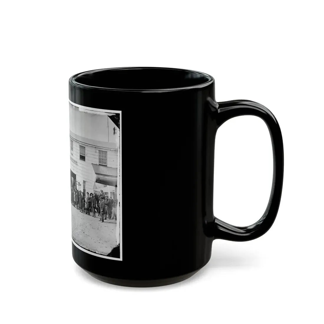 Washington, D.C. Workmen In Front Of The Trimming Shop (U.S. Civil War) Black Coffee Mug - Go Mug Yourself