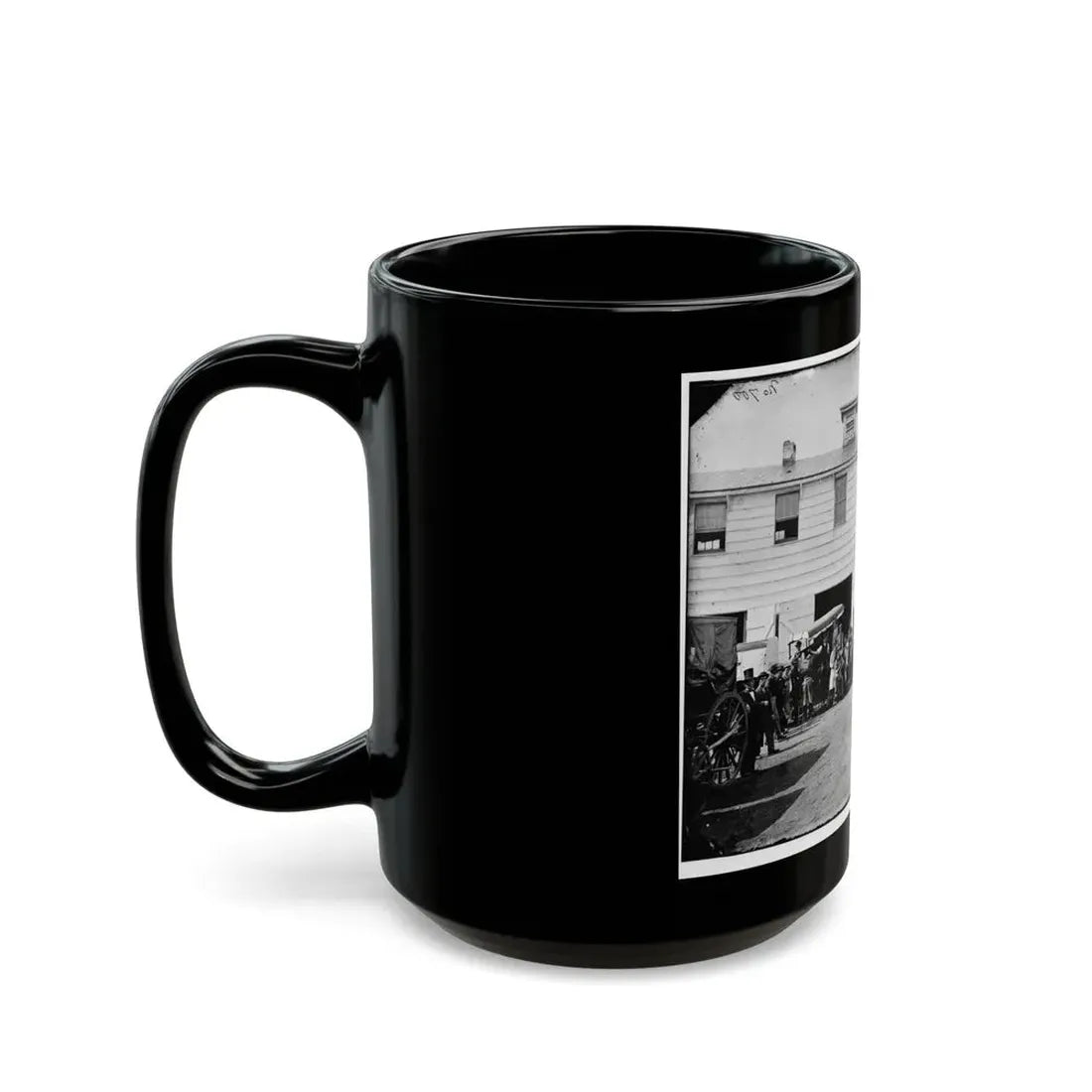 Washington, D.C. Workmen In Front Of The Trimming Shop (U.S. Civil War) Black Coffee Mug - Go Mug Yourself