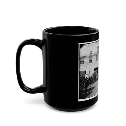 Washington, D.C. Workmen In Front Of The Trimming Shop (U.S. Civil War) Black Coffee Mug - Go Mug Yourself