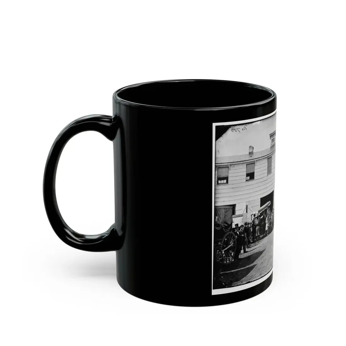 Washington, D.C. Workmen In Front Of The Trimming Shop (U.S. Civil War) Black Coffee Mug - Go Mug Yourself