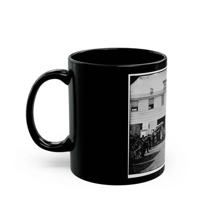 Washington, D.C. Workmen In Front Of The Trimming Shop (U.S. Civil War) Black Coffee Mug - Go Mug Yourself