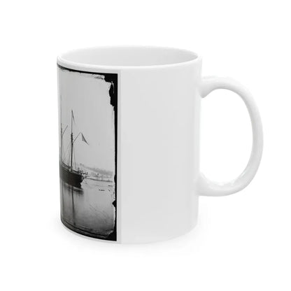 Washington, District Of Columbia. Brazilian Steam Frigate At Navy Yard. Yards Manned On The Occasion Of The President's Visit (U.S. Civil War) White Coffee Mug - Go Mug Yourself