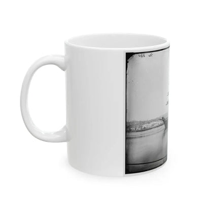 Washington, District Of Columbia. Brazilian Steam Frigate At Navy Yard. Yards Manned On The Occasion Of The President's Visit (U.S. Civil War) White Coffee Mug - Go Mug Yourself