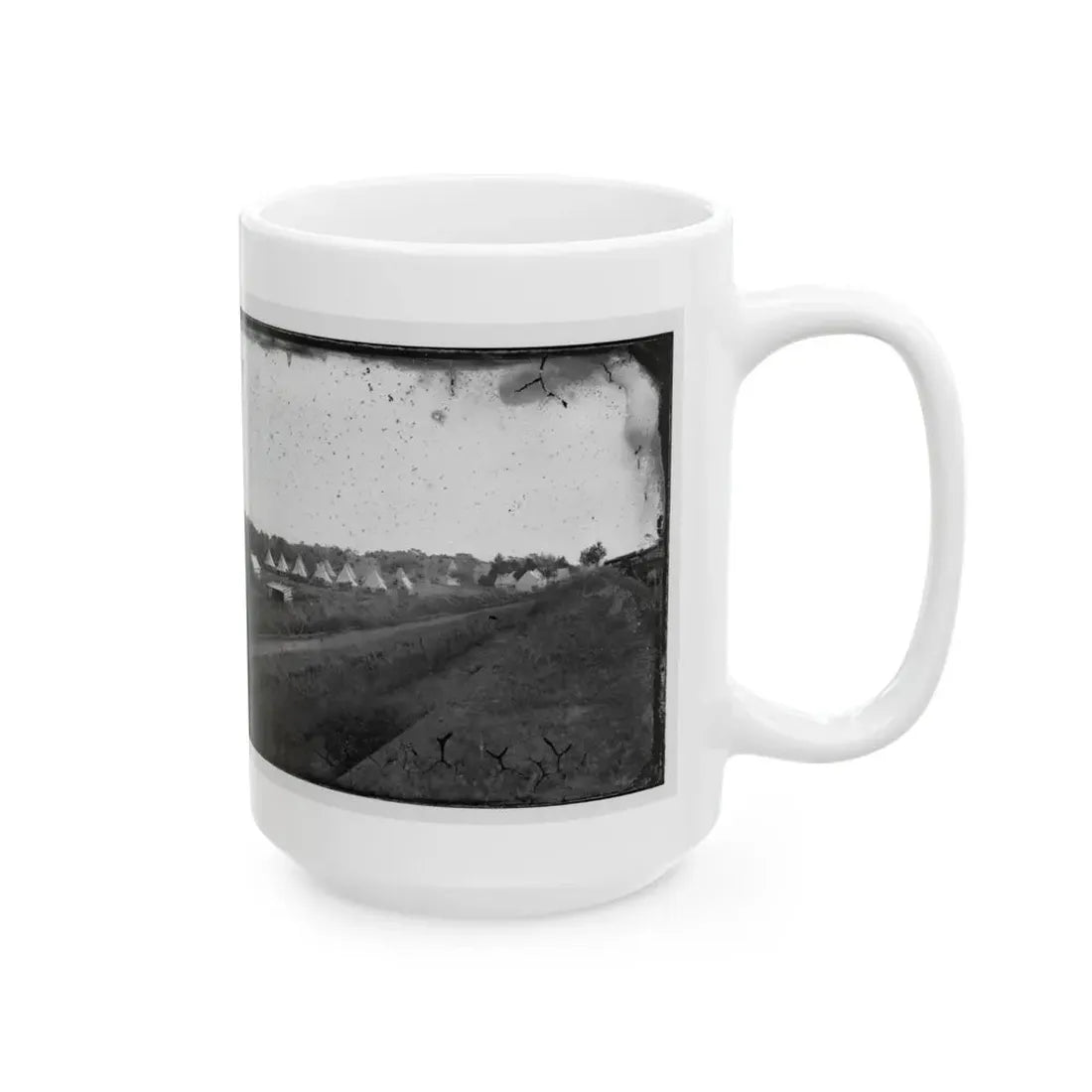 Washington, District Of Columbia. Camp Beside Fort Totten (U.S. Civil War) White Coffee Mug - Go Mug Yourself