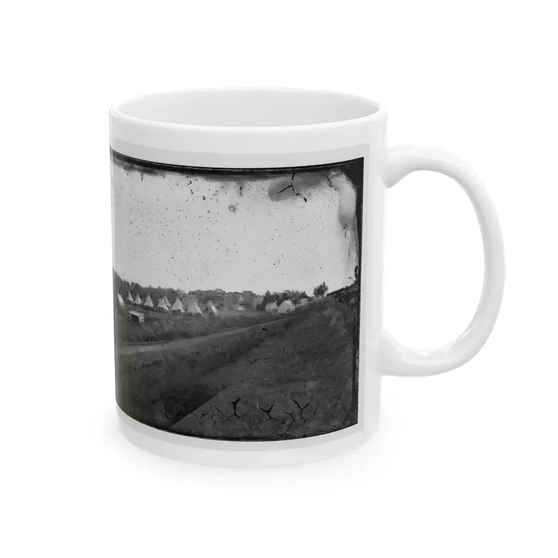 Washington, District Of Columbia. Camp Beside Fort Totten (U.S. Civil War) White Coffee Mug - Go Mug Yourself