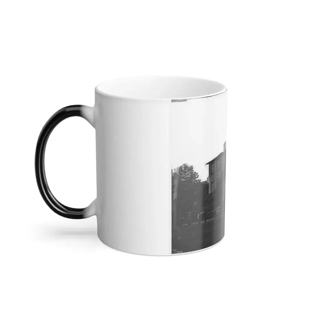 Washington, District of Columbia. Eight Soldiers in Formation in Front of Temporary Buildings (U.S. Civil War) Color Changing Coffee Mug 11oz - Go Mug Yourself