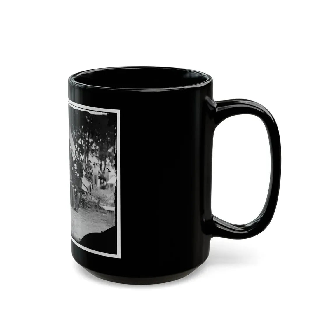 Washington, District Of Columbia. Gen. Jefferson C. Davis And Staff (U.S. Civil War) Black Coffee Mug - Go Mug Yourself