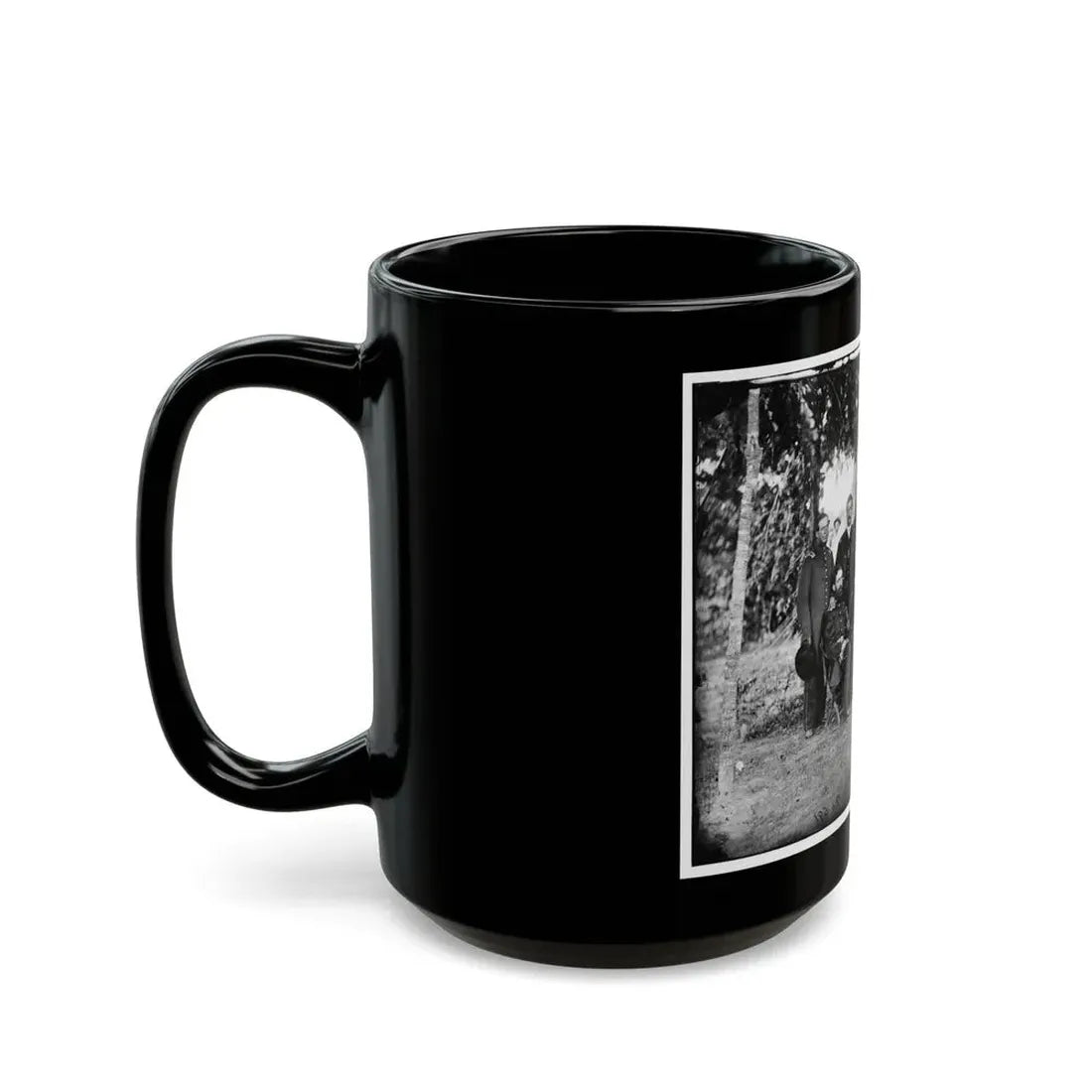 Washington, District Of Columbia. Gen. Jefferson C. Davis And Staff (U.S. Civil War) Black Coffee Mug - Go Mug Yourself
