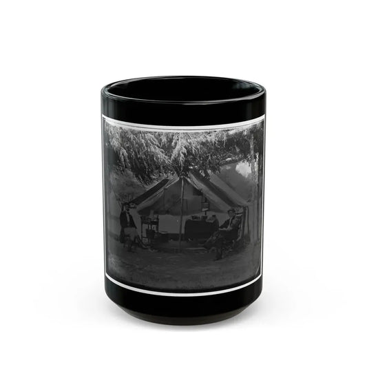 Washington, District Of Columbia. Two Officers Of Gen. Andrew A. Humpreys' Staff (U.S. Civil War) Black Coffee Mug 15oz - Go Mug Yourself