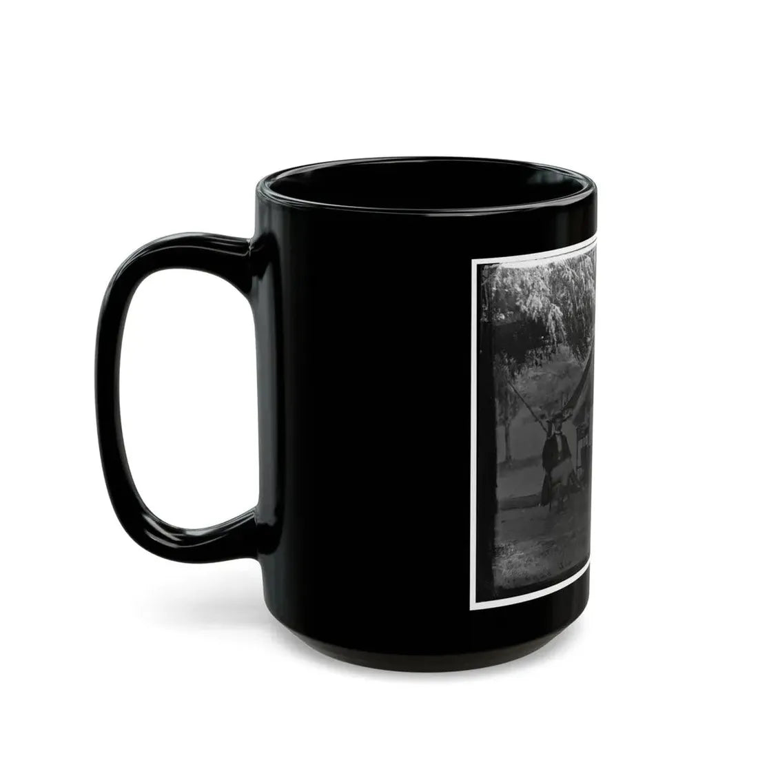 Washington, District Of Columbia. Two Officers Of Gen. Andrew A. Humpreys' Staff (U.S. Civil War) Black Coffee Mug - Go Mug Yourself