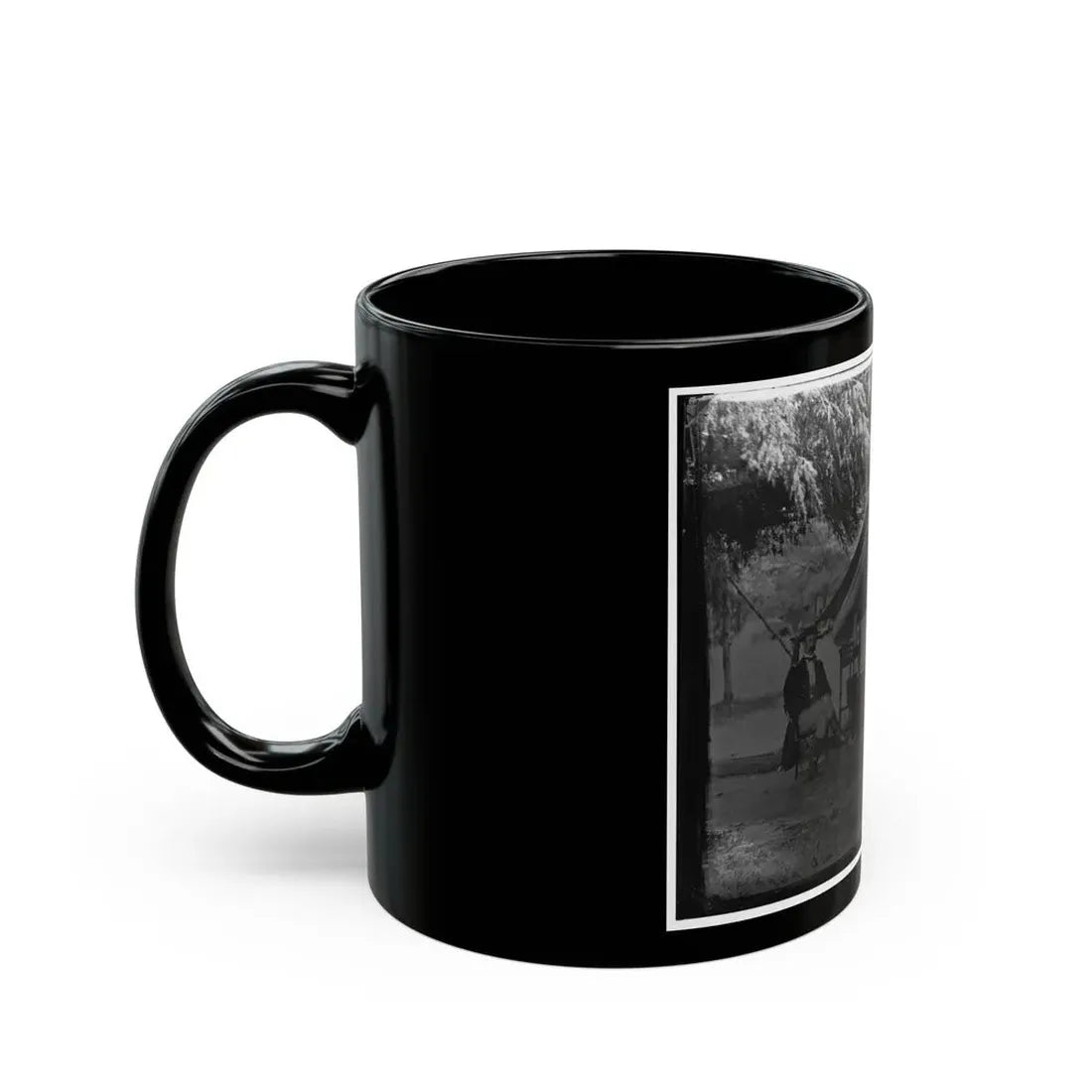 Washington, District Of Columbia. Two Officers Of Gen. Andrew A. Humpreys' Staff (U.S. Civil War) Black Coffee Mug - Go Mug Yourself