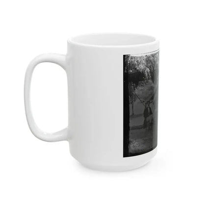Washington, District Of Columbia. Two Officers Of Gen. Andrew A. Humpreys' Staff (U.S. Civil War) White Coffee Mug - Go Mug Yourself