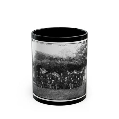 Washington, District Of Columbia (Vicinity). Gen. Andrew A. Humphreys And Staff (U.S. Civil War) Black Coffee Mug 11oz - Go Mug Yourself