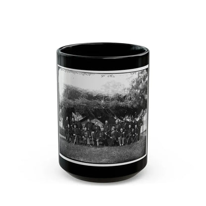 Washington, District Of Columbia (Vicinity). Gen. Andrew A. Humphreys And Staff (U.S. Civil War) Black Coffee Mug 15oz - Go Mug Yourself