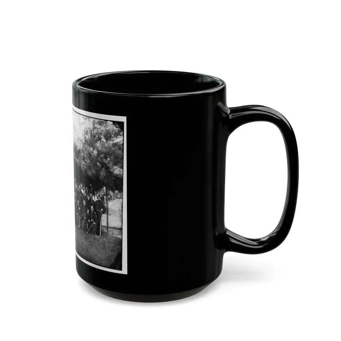 Washington, District Of Columbia (Vicinity). Gen. Andrew A. Humphreys And Staff (U.S. Civil War) Black Coffee Mug - Go Mug Yourself