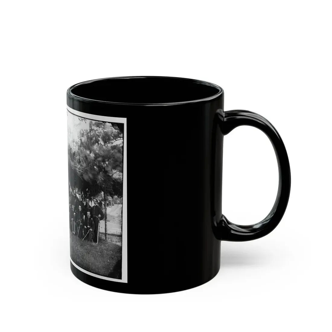 Washington, District Of Columbia (Vicinity). Gen. Andrew A. Humphreys And Staff (U.S. Civil War) Black Coffee Mug - Go Mug Yourself