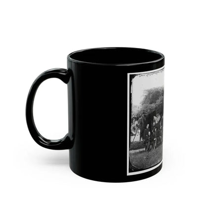 Washington, District Of Columbia (Vicinity). Gen. Andrew A. Humphreys And Staff (U.S. Civil War) Black Coffee Mug - Go Mug Yourself