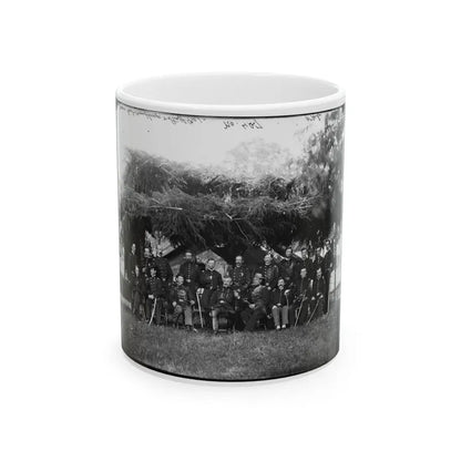 Washington, District Of Columbia (Vicinity). Gen. Andrew A. Humphreys And Staff (U.S. Civil War) White Coffee Mug 11oz - Go Mug Yourself