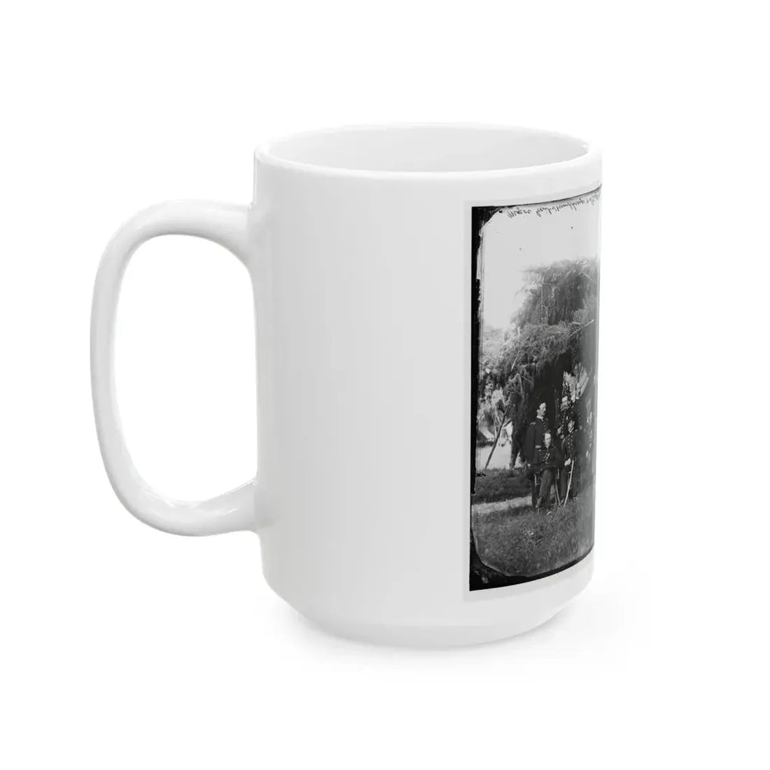 Washington, District Of Columbia (Vicinity). Gen. Andrew A. Humphreys And Staff (U.S. Civil War) White Coffee Mug - Go Mug Yourself