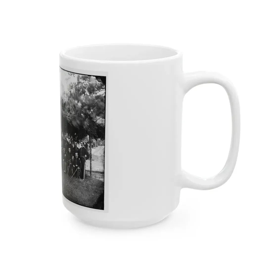 Washington, District Of Columbia (Vicinity). Gen. Andrew A. Humphreys And Staff (U.S. Civil War) White Coffee Mug - Go Mug Yourself