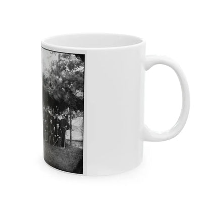 Washington, District Of Columbia (Vicinity). Gen. Andrew A. Humphreys And Staff (U.S. Civil War) White Coffee Mug - Go Mug Yourself