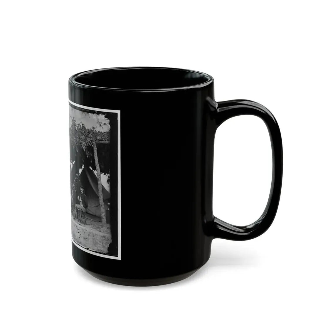 Washington, District Of Columbia (Vicinity). Gen. Daniel White And Staff (U.S. Civil War) Black Coffee Mug - Go Mug Yourself
