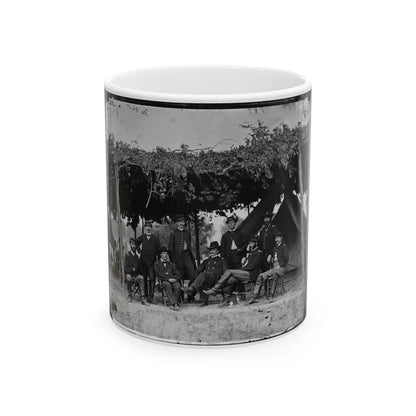 Washington, District Of Columbia (Vicinity). Gen. Daniel White And Staff (U.S. Civil War) White Coffee Mug 11oz - Go Mug Yourself