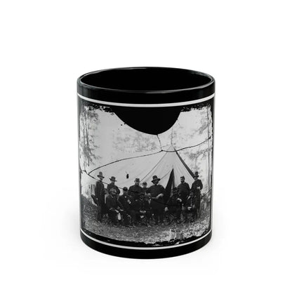 Washington, District Of Columbia (Vicinity). Gen. James A. Hall, Officers And Men Of Battery C & E, U.S. Artillery (U.S. Civil War) Black Coffee Mug 11oz - Go Mug Yourself